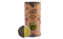 Crave Natura Peach Green Tea Sticks   Container  40 grams